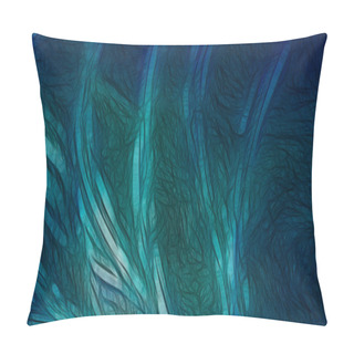 Personality  Dark Blue Textured Background Beautiful Elegant Illustration Graphic Art Design Pillow Covers