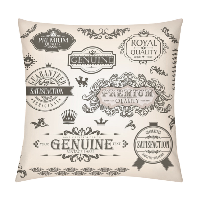 Personality  Set of design elements pillow covers