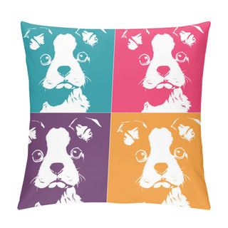 Personality Boston Terrior Pop Up Pillow Covers