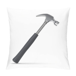 Personality  Iron Hammer Isolated On A White Background. Vector Illustration Pillow Covers