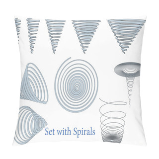 Personality  Set With Spirals Pillow Covers