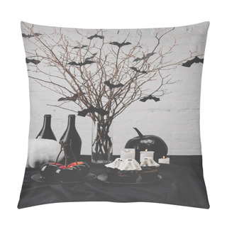 Personality  Halloween Desserts And Decorations Pillow Covers