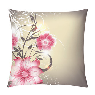 Personality  Abstract Vector Flower Background Pillow Covers