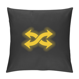 Personality  Arrows Mix Yellow Glowing Neon Icon Pillow Covers