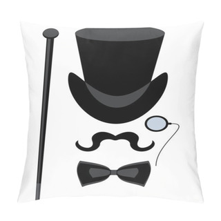 Personality  Top Hat Isolated Pillow Covers
