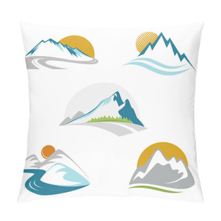Personality  Blue Mountains Emblem Set Pillow Covers