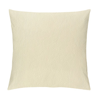 Personality  Ivory Artificial Leather Background Texture Pillow Covers