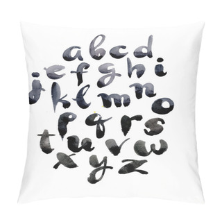Personality  Calligraphy Watercolor Alphabet Pillow Covers