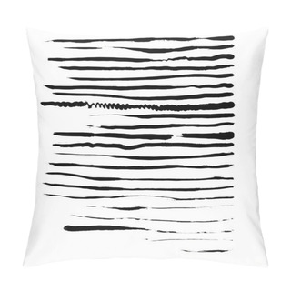Personality  Set Of Black Lines Hand Drawn Pillow Covers