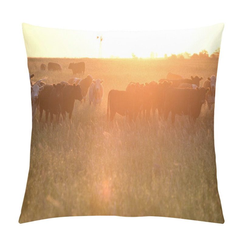 Personality  Steers And Heifers Raised With Natural Grass Pillow Covers