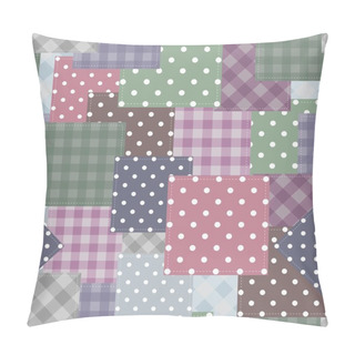 Personality  Patchwork Background With Different Patterns Pillow Covers
