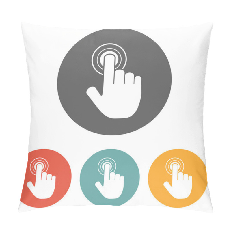 Personality  Hand Click Icon Pillow Covers