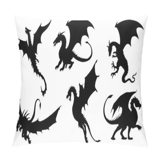 Personality  Dragon Silhouettes Pillow Covers