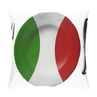 Personality  Italian Cuisine - Plate And Cutlery Pillow Covers
