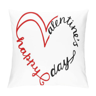 Personality  Heart Made Of Letters Pillow Covers