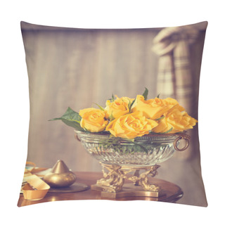 Personality  Yellow Roses Pillow Covers