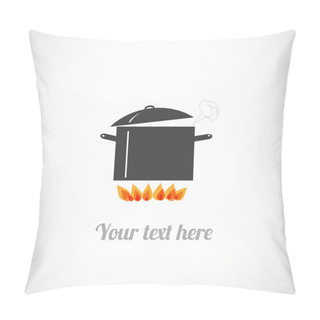 Personality  Boiling Pot On Fire. Pillow Covers
