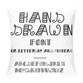 Personality  Label And Badge With Hand Lettering Pillow Covers