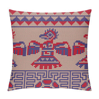Personality  Ethnic Knitted Seamless Pattern Mayan Pillow Covers