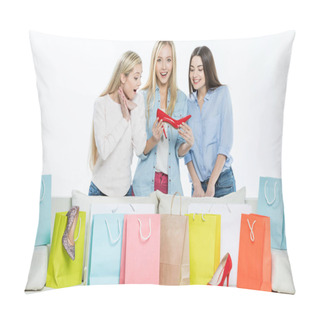 Personality  Women With Shopping Bags  Pillow Covers