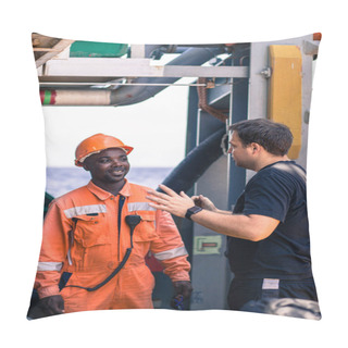 Personality  Friendship Of Nations On Board Of Ship/vessel Pillow Covers