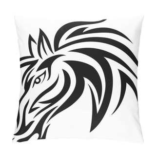 Personality  Horse Head Tribal Pillow Covers