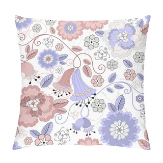 Personality  Seamless Pastel Floral Pattern Pillow Covers