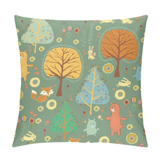 Personality Seamless Pattern In Childish Cartoon Style Pillow Covers
