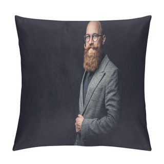 Personality  Studio Portrait Of Redhead Man Pillow Covers
