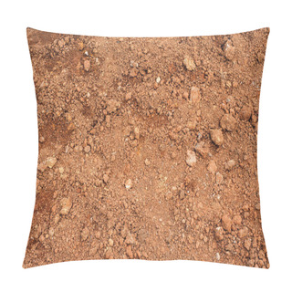 Personality  Tropical Laterite Soil Or Red Earth Background. Red Mars Seamless Pillow Covers