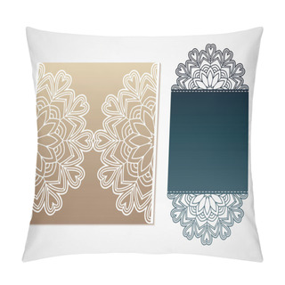 Personality  Openwork Mandala. Vector Laser Cutting Template. Pillow Covers
