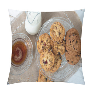 Personality  A Cup Of Tea With Delicious Homemade Cookies Pillow Covers