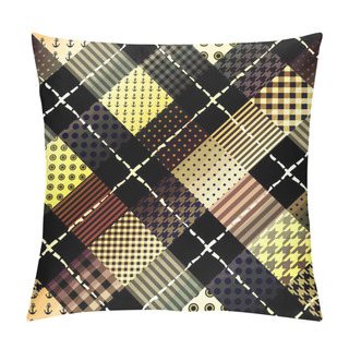 Personality  Diagonal Little Pattern Seamless Vector Illustration Pillow Covers