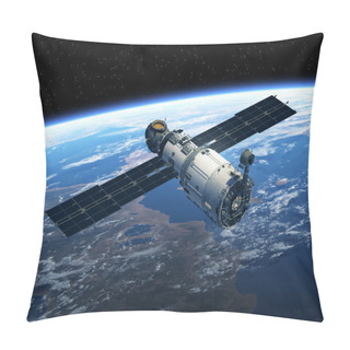 Personality  Space Station In Space Pillow Covers