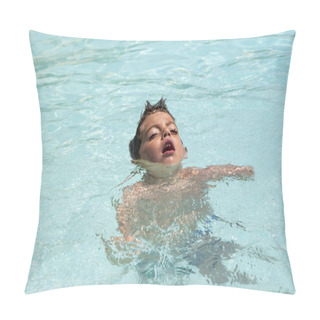 Personality  Child Drowns In Out Door Swimming Pool While Swimming Alone, Asking For Help. Pillow Covers