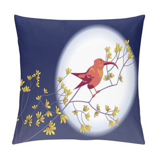 Personality  Colibri Backdrop Of The Moon Pillow Covers