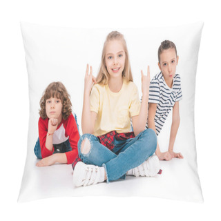 Personality  Group Of Friends Have Fun Pillow Covers