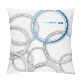 Personality  Abstract 3D Circle Design Pillow Covers