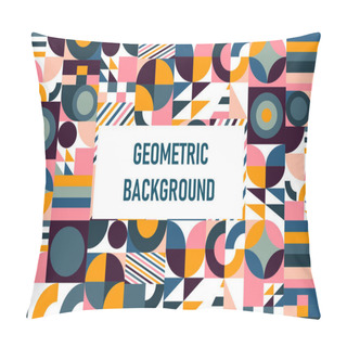 Personality  Vector Flat Geometric Background Pillow Covers
