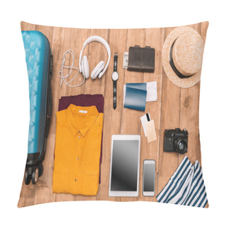 Personality  Summer Vacation Things Neatly Organized  Pillow Covers