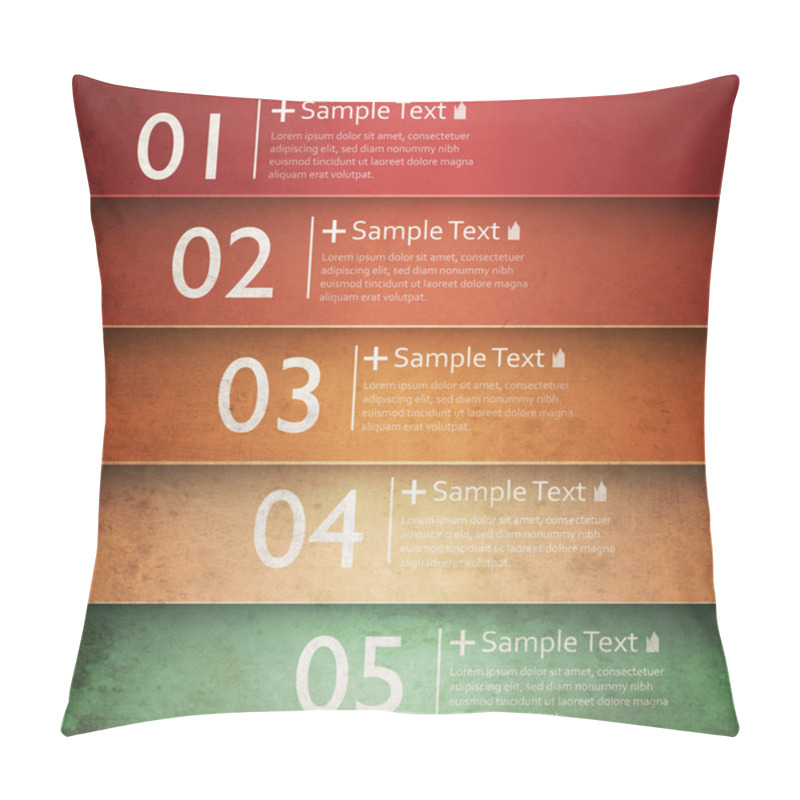 Personality  Colorful Number Option Banners Pillow Covers