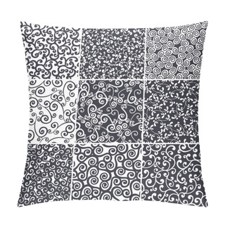 Personality  Seamless Curls Set Pillow Covers