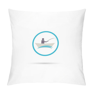 Personality  Fishing Icon Pillow Covers