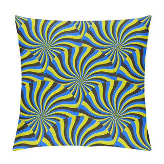 Personality  Optical Illusion Spin Cycle Pillow Covers