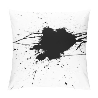 Personality  Black Paint Messy Splash Pillow Covers