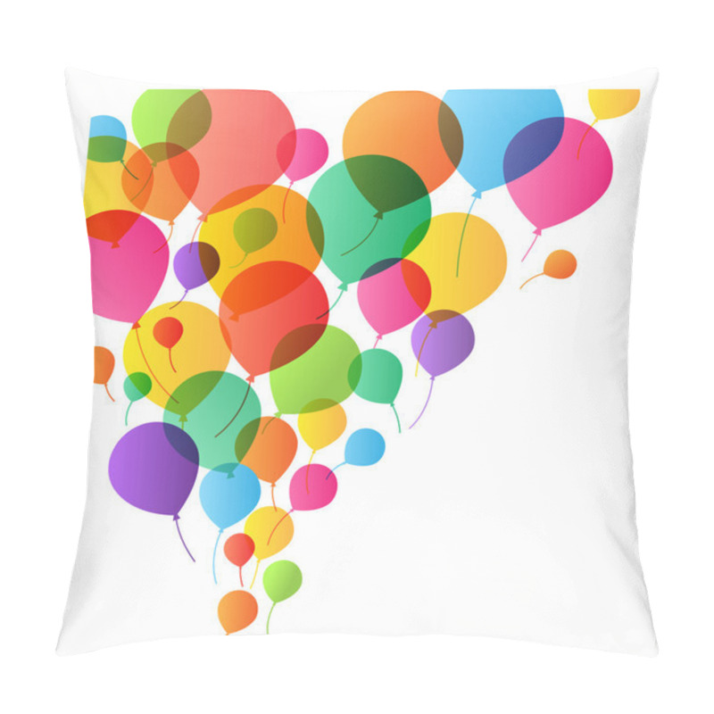 Personality  Colorful Balloons Background, vector illustration for design pillow covers