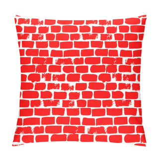 Personality  Hand Drawn Vector Seamless With Bricks Pillow Covers