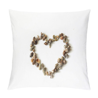 Personality  Heart Of Seashells Pillow Covers