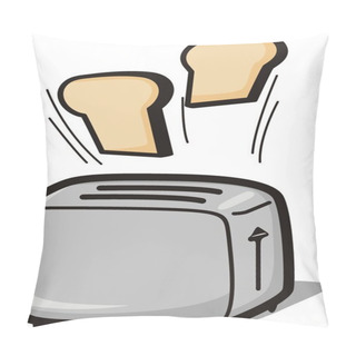 Personality  Toaster Cartoon Pillow Covers
