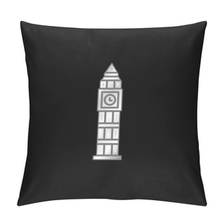 Personality  Big Ben Silver Plated Metallic Icon Pillow Covers